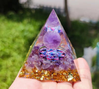 Thumbnail for Pyramid Decoration Natural Crystal Gravel Energy Tower