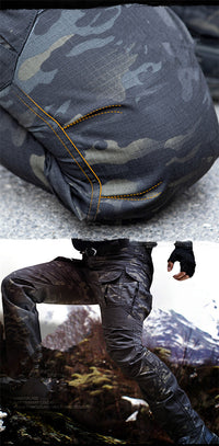 Thumbnail for Spring And Autumn Waterproof Multi-pocket Sports Loose Tactical Casual Pants