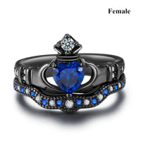 Thumbnail for Crown love sapphire female ring