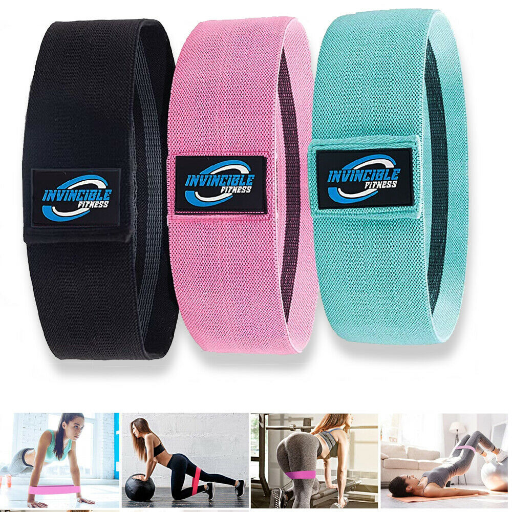 Workout Resistance Bands Loop Set Fitness Yoga Legs & Butt Workout Exercise Band