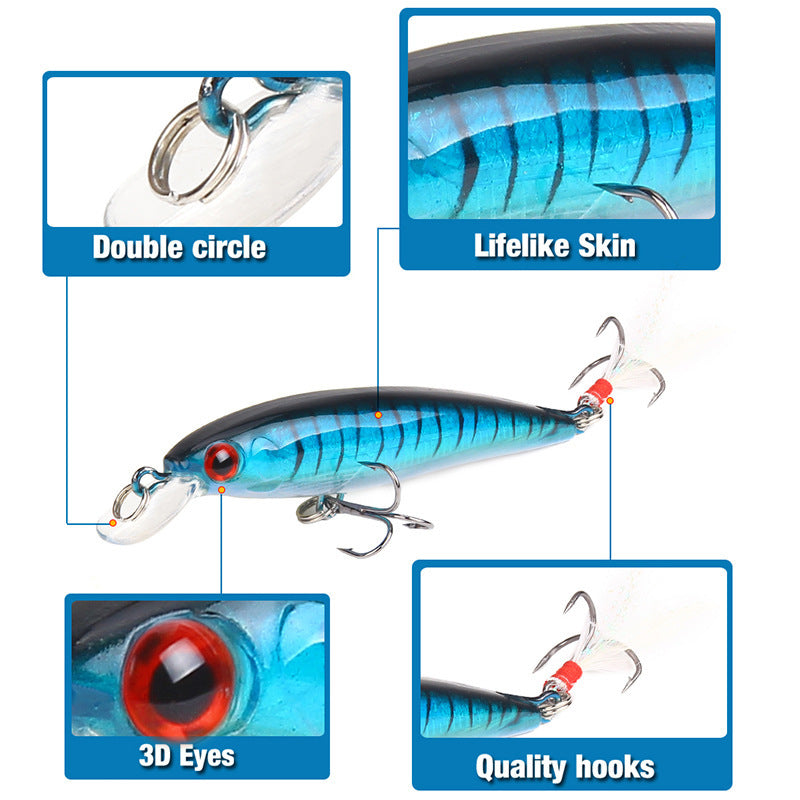 Luya Fish With Feather 9cm 7g Hard Bait