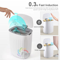 Thumbnail for Smart Trash Can With Lid For Bedroom And Living Room Kitchen Storage Box Trash Can Induction Small Car Box Automatic Smart Dustbin Smart Trash Bin