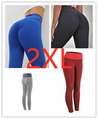 Thumbnail for Plaid Leggings Fitness Yoga Pants Women's Seamless High Waist Breathable Gym Leggings
