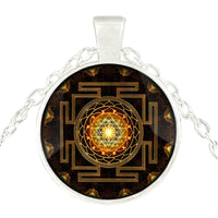 Thumbnail for Sacred Sri Lanka Yantra Time Gem Pendant Necklace