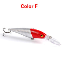 Thumbnail for 10PCS Minnow Fishing Lures Laser Hard Artificial Bait 3D Eyes 11cm 10g Fishing Wobblers Crankbait Minnows 6