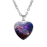 Thumbnail for Women's Zodiac Heart Pendant Necklace