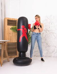 Thumbnail for Boxing Punching Bag Inflatable Free-Stand Tumbler Sandbag