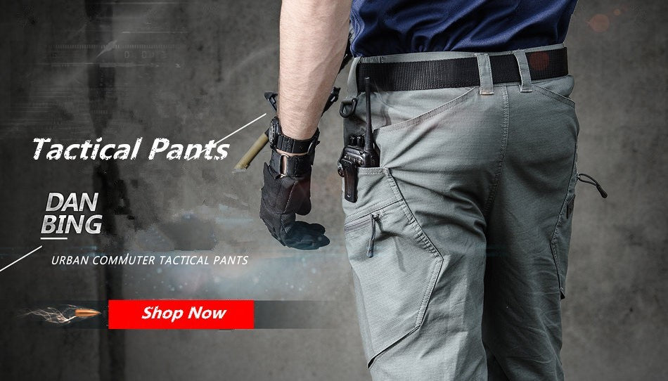 Spring And Autumn Waterproof Multi-pocket Sports Loose Tactical Casual Pants