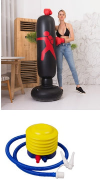 Thumbnail for Boxing Punching Bag Inflatable Free-Stand Tumbler Sandbag