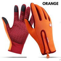 Thumbnail for Winter Gloves Touch Screen Riding Motorcycle Sliding Waterproof Sports Gloves With Fleece