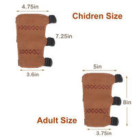 Thumbnail for Krayney Youth Leather 3-Strap Arm Guard Hunting Shooting Arrow Bow Gear Accessories, Archery Arm Protector