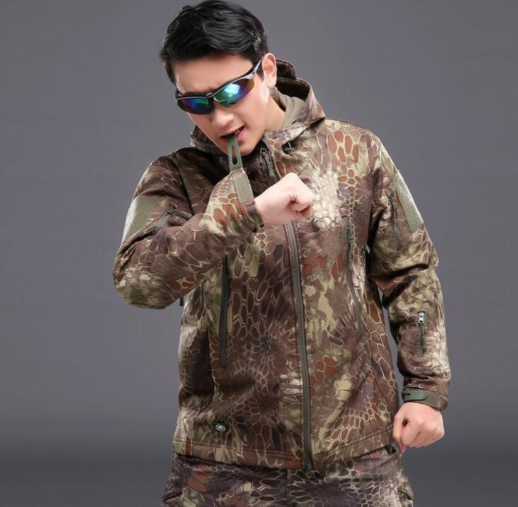 Hunting clothes Outdoor Shark Skin tad v4 Tactical millitary Softshell Jacket Suit Men Waterproof Combat Jacket