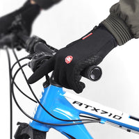 Thumbnail for Winter Gloves Touch Screen Riding Motorcycle Sliding Waterproof Sports Gloves With Fleece