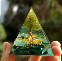 Thumbnail for Pyramid Decoration Natural Crystal Gravel Energy Tower