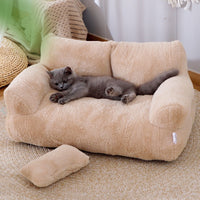 Thumbnail for Luxury Cat Bed Sofa Winter Warm Cat Nest Pet Bed For Small Medium Dogs Cats Comfortable Plush Puppy Bed Pet Supplies