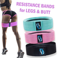 Thumbnail for Workout Resistance Bands Loop Set Fitness Yoga Legs & Butt Workout Exercise Band