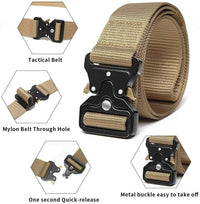 Thumbnail for PREMIUM Men Casual Military Belt Tactical Waistband Rescue Rigger Nylon Belt USA