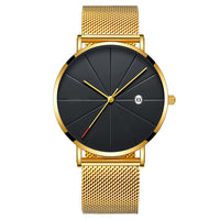 Thumbnail for Simple calendar watch male creative waterproof quartz watch