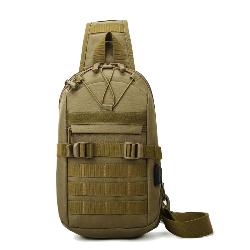 Outdoor Tactical Camouflage Military Fan Portable Chest Bag