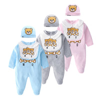Thumbnail for Baby bear baby print long sleeve crawling suit
