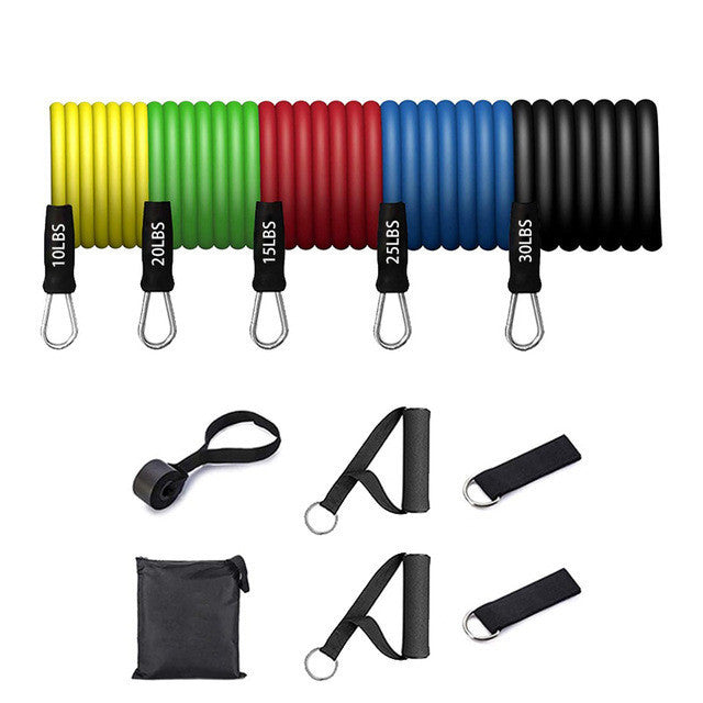Resistance Bands Set 7 Piece Exercise Band Portable Home Gym