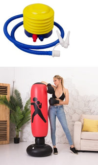 Thumbnail for Boxing Punching Bag Inflatable Free-Stand Tumbler Sandbag