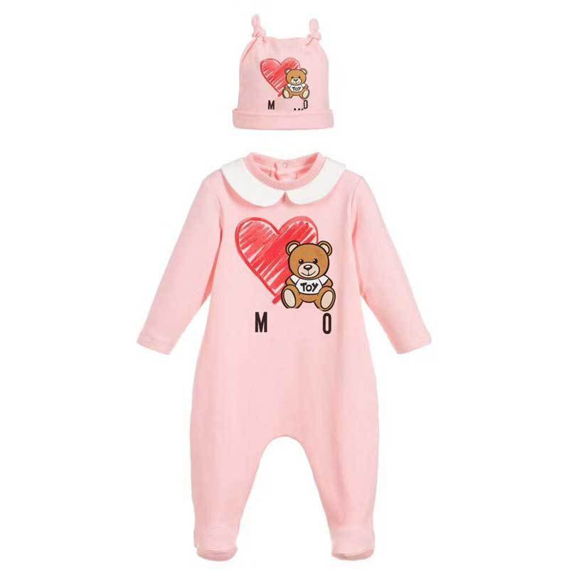 Baby bear baby print long sleeve crawling suit