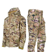 Thumbnail for Ruins Russian Camouflage Shark Skin Shell Jacket Suit Fleece-lined Waterproof Tactical Suit