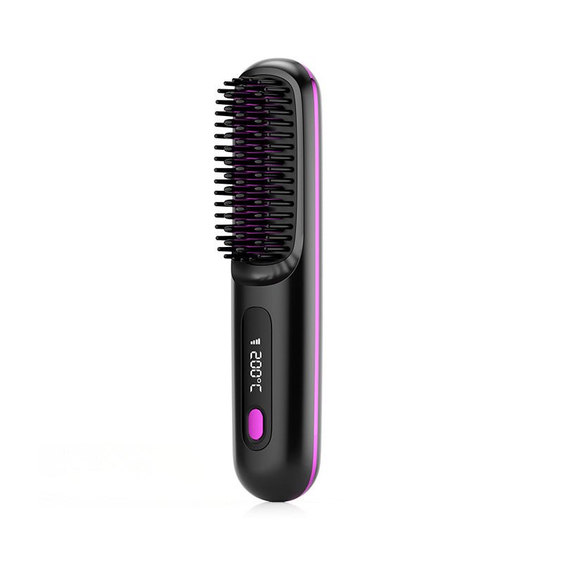 2 In 1 Wireless Hair Straightener Brush