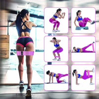 Thumbnail for Workout Resistance Bands Loop Set Fitness Yoga Legs & Butt Workout Exercise Band