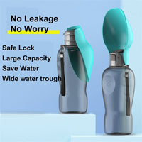 Thumbnail for 800ml Dogs Portable Water Bottle