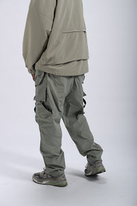 Thumbnail for Retro Loose Multi-pocket Outdoor Casual Pants