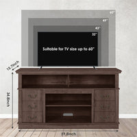 Thumbnail for Well-designed TV Cabinet Vintage Home Living Room Wood TV Stand For TVs Modern Entertainment Center Farmhouse TV Storage Cabinet