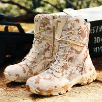 Thumbnail for Men's Camo Outdoor Casual High Top Tactical Military Boots