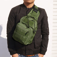 Thumbnail for Outdoor Tactical Sling Bag Military MOLLE Crossbody Pack Chest Shoulder Backpack